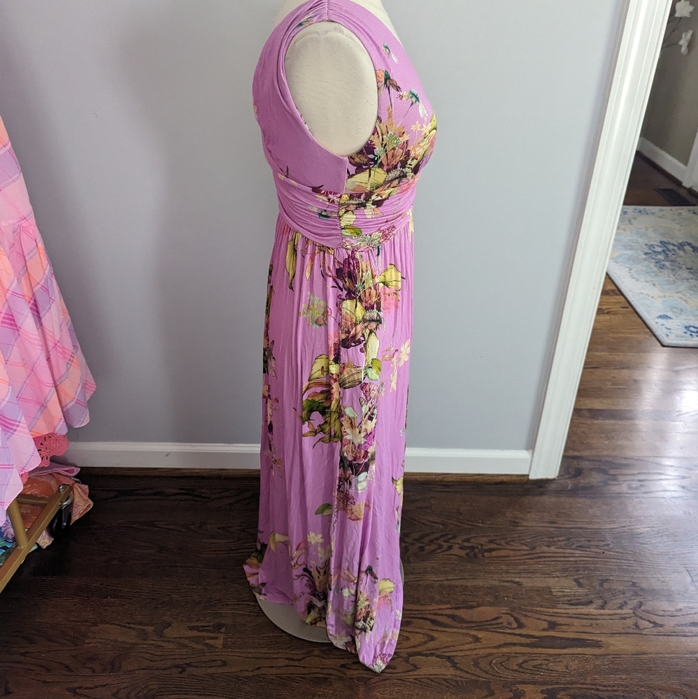 Soma Floral Lavender Maxi Dress M - Picture 5 of 9